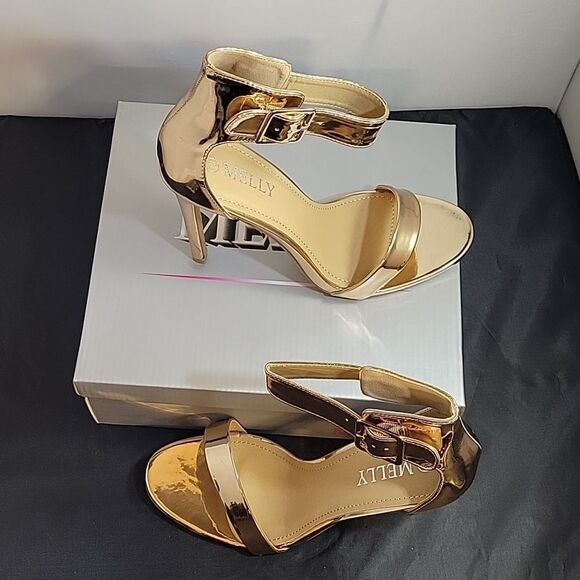 BRAND NEW MELLY ZOANNA ADJUSTABLE BUCKLE ANKLE STRAP ONE BAND STRAP SANDAL - Picture 15 of 16